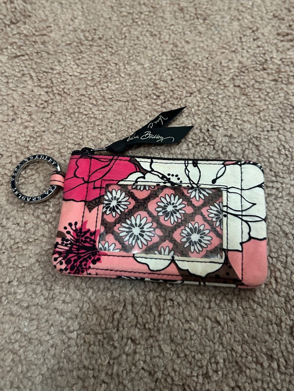 Vera Bradley Pink Floral Card & Key Holder